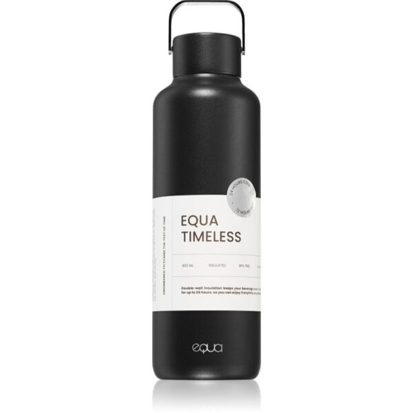 Equa Timeless Thermo sticlă termos mica culoare Dark 600 ml-ro