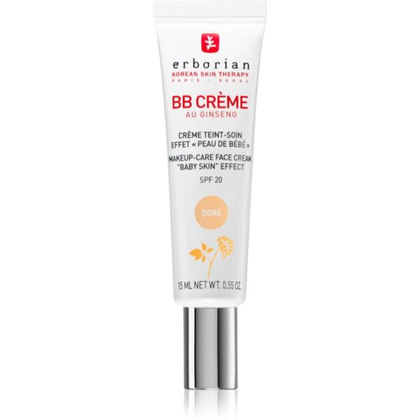 Erborian BB Cream lotiuni tonice pentru piele perfectă în căutarea SPF 20 pachet mic culoare Doré  15 ml-ro