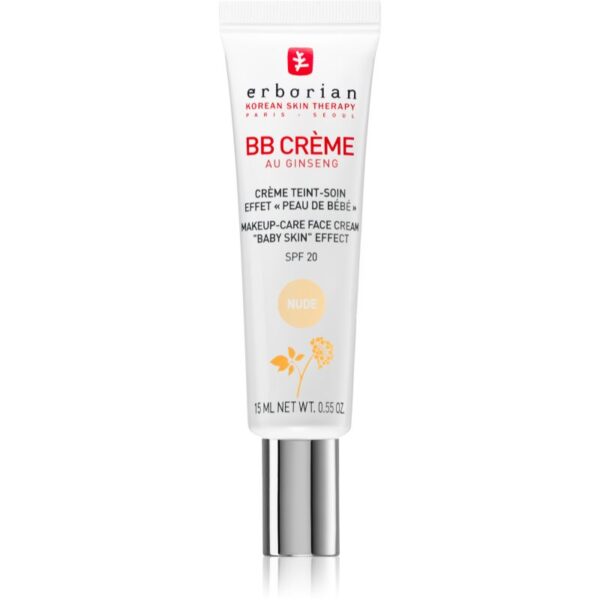 Erborian BB Cream lotiuni tonice pentru piele perfectă în căutarea SPF 20 pachet mic culoare Nude 15 ml-ro