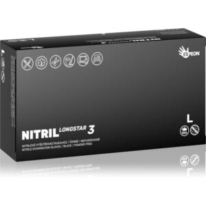 Espeon Nitril Longstar3 Black mănuși din nitril