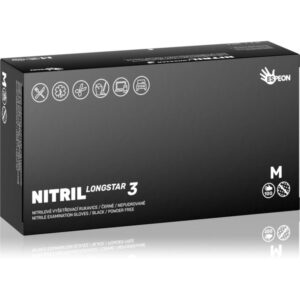 Espeon Nitril Longstar3 Black mănuși din nitril