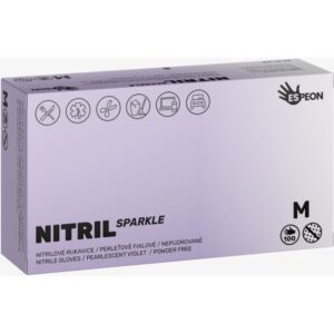 Espeon Nitril Sparkle Pearlescent Violet mănuși din nitril