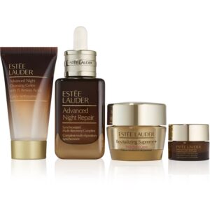 Estée Lauder Nightly Renewal Cleanse + Repair + Glow Set set cadou pentru noapte-Țena