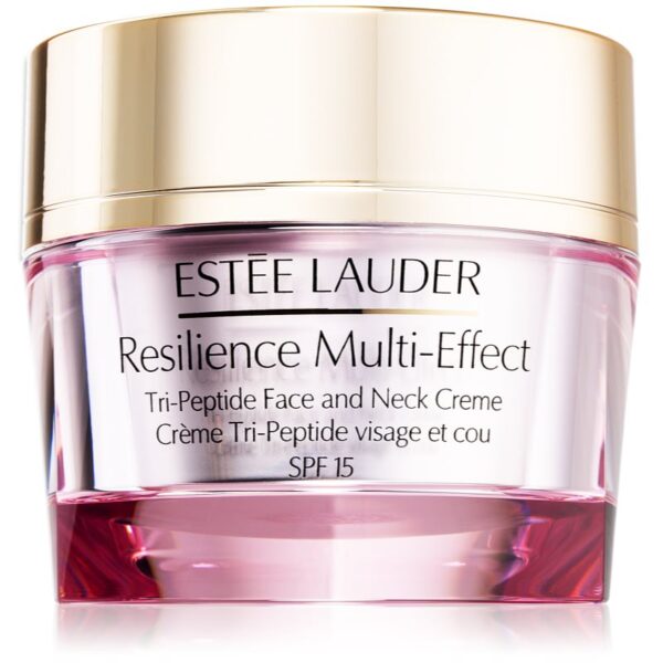 Estée Lauder Resilience Multi-Effect Tri-Peptide Face and Neck Creme SPF 15 cremă intens hrănitoare pentru piele normală și mixtă SPF 15 50 ml-Țena