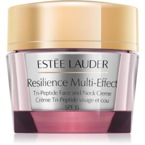 Estée Lauder Resilience Multi-Effect Tri-Peptide Face and Neck Creme SPF 15 cremă intens hrănitoare pentru tenul uscat SPF 15 50 ml-Țena