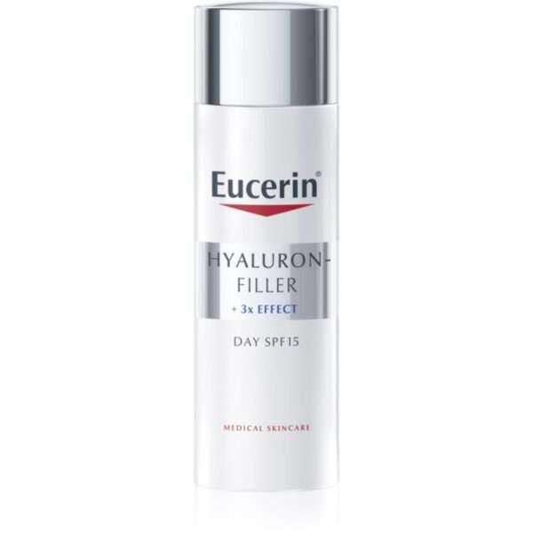 Eucerin Hyaluron-Filler + 3x Effect crema de zi împotriva îmbătrânirii pielii SPF 15 50 ml-Țena