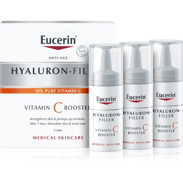 Eucerin Hyaluron-Filler Vitamin C Booster ser pentru diminuarea ridurilor cu vitamina C 3x8 ml-ro