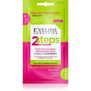 Eveline Cosmetics 2 Steps To Beauty tratament bifazic faciale 2x4 ml-Țena