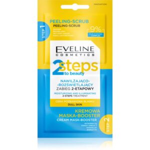 Eveline Cosmetics 2 Steps To Beauty tratament intensiv de hidratare si stralucire faciale 2x4 ml-Țena