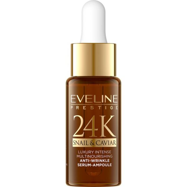Eveline Cosmetics 24K Snail & Caviar ser antirid extract de melc 18 ml-ro