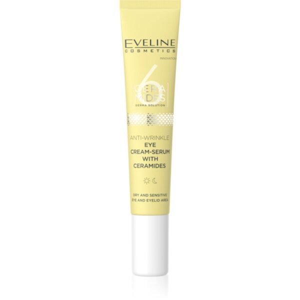 Eveline Cosmetics 6 Ceramides crema anti rid pentru ochi cu ceramide 20 ml-Țena