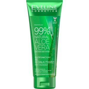 Eveline Cosmetics 99% Natural Aloe Vera gel hidratant pentru fata si corp 250 ml-Țena