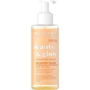 Eveline Cosmetics Beauty & Glow Goodbye Mr. Makeup! ulei pentru indepartarea machiajului Ulei de curățare 145 ml-Țena