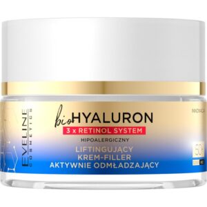 Eveline Cosmetics Bio Hyaluron 3x Retinol System crema lifting de zi si de noapte 50+ 50 ml-Țena