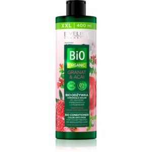 Eveline Cosmetics Bio Organic Granat & Acai balsam regenerator pentru par vopsit sau suvitat 400 ml-Țena