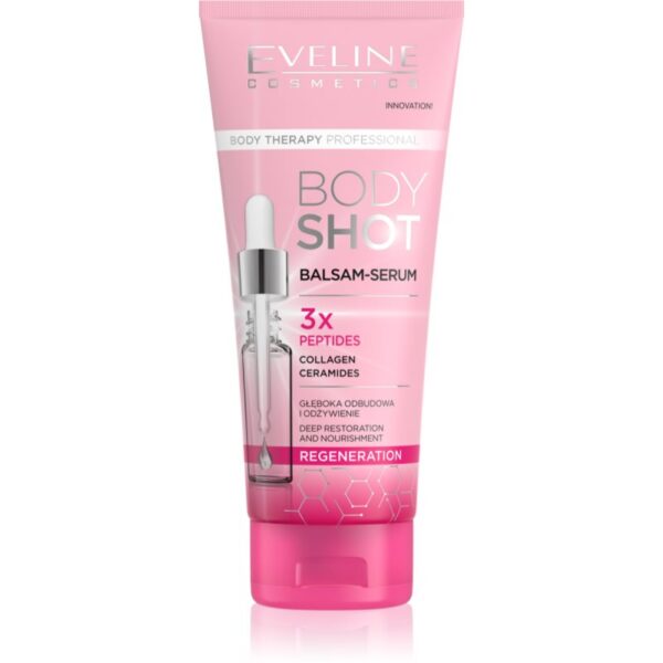 Eveline Cosmetics Body Shot 3x Peptides balsam regenerator pentru piele foarte uscata 200 ml-Țena