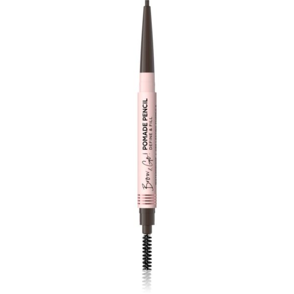 Eveline Cosmetics Brow & Go! creion pentru sprâncene rezistent la apă perie 2 in 1 culoare Dark Brown 4 g-Țena