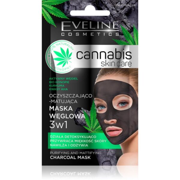 Eveline Cosmetics Cannabis masca facială pentru curatarea tenului 7 ml-ro