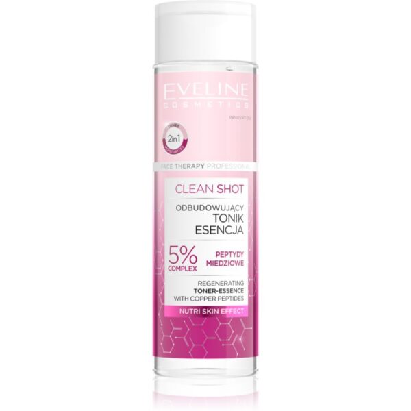 Eveline Cosmetics Clean Shot 5% Copper Peptide Complex tonic revitalizant 200 ml-Țena