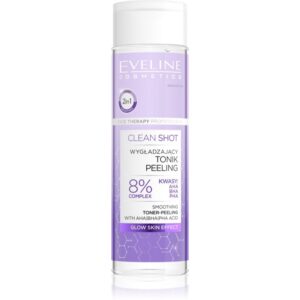 Eveline Cosmetics Clean Shot 8% Complex Of Hydroxy Acids tonic pentru netezire cu efect exfoliant 200 ml-ro