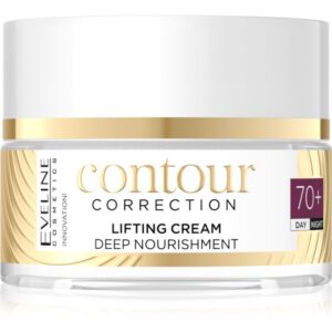Eveline Cosmetics Contour Correction crema hranitoare cu efect de lifting 70+ 50 ml-Țena