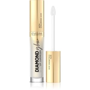 Eveline Cosmetics Diamond Glow Luciu de Buze sclipitor cu acid hialuronic culoare 07 Golden Dust 4