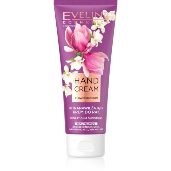 Eveline Cosmetics Flower Blossom crema puternic hidratanta de maini 75 ml-ro