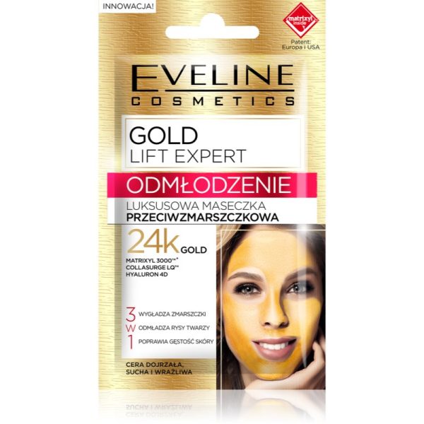 Eveline Cosmetics Gold Lift Expert Masca regeneratoare 3 in 1 7 ml-ro