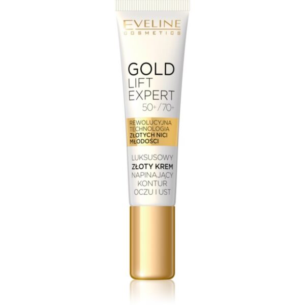 Eveline Cosmetics Gold Lift Expert crema tonifianta zona ochilor si a buzelor 15 ml-Țena