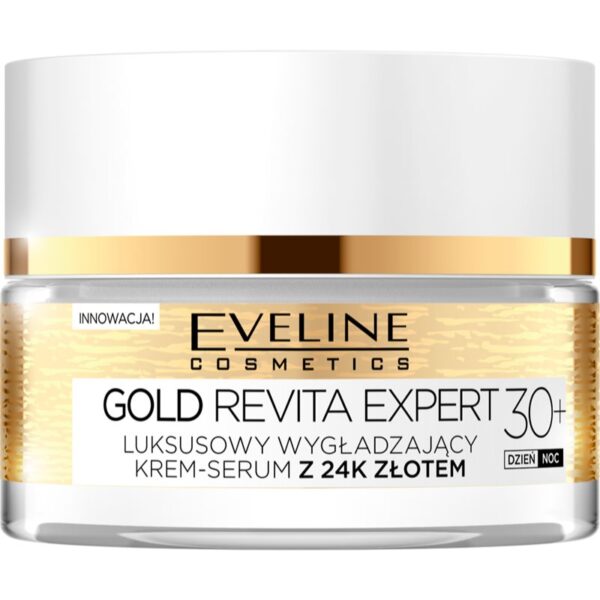 Eveline Cosmetics Gold Revita Expert Cremă cu efect de netezire și fermitate cu aur 30+ 50 ml-Țena