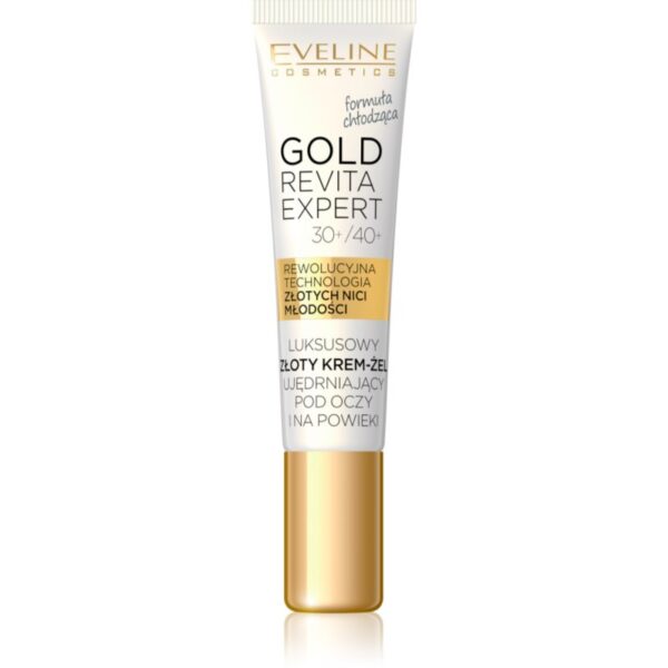 Eveline Cosmetics Gold Revita Expert crema de ochi pentru fermitate cu efect racoritor 15 ml-ro