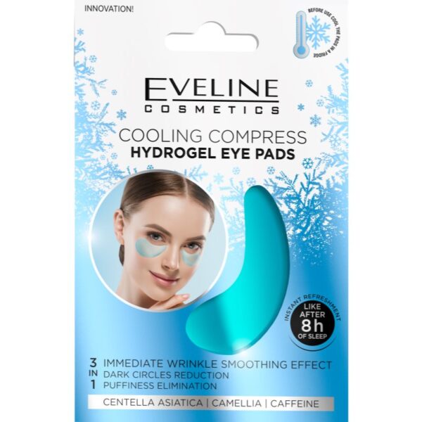 Eveline Cosmetics Hydra Expert masca hidrogel pentru ochi cu efect racoritor 2 buc-ro