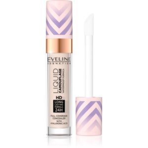 Eveline Cosmetics Liquid Camouflage Corector rezistent la apa cu acid hialuronic culoare 01 Light Porcelain 7