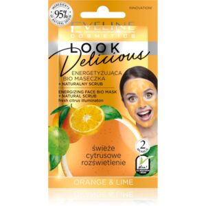 Eveline Cosmetics Look Delicious Orange & Lime masca de hidratare si luminozitate cu efect exfoliant 10 ml-ro