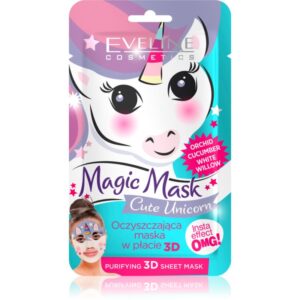 Eveline Cosmetics Magic Mask Cute Unicorn mască pentru curățare profundă 3D 1 buc-ro