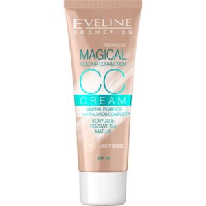 Eveline Cosmetics Magical Colour Correction crema CC SPF 15 culoare 50 Light Beige 30 ml-ro