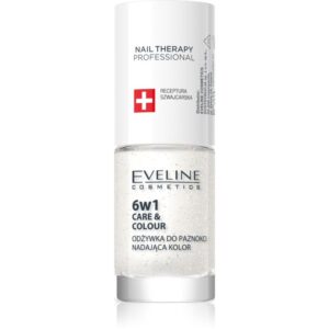 Eveline Cosmetics Nail Therapy Care & Colour balsam pentru unghii 6 in 1 culoare Golden Glow 5 ml-ro