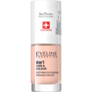 Eveline Cosmetics Nail Therapy Care & Colour balsam pentru unghii 6 in 1 culoare Nude 5 ml-Țena