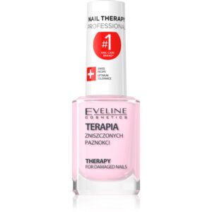 Eveline Cosmetics Nail Therapy Professional fortifiant lac de unghii pentru unghii slabe si deteriorate cu keratina 12 ml-ro