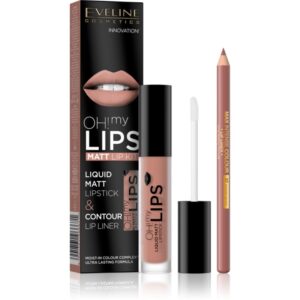 Eveline Cosmetics OH! my LIPS Matt set îngrijire buze 01 Neutral Nude 2 buc-Țena