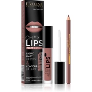 Eveline Cosmetics OH! my LIPS Matt set îngrijire buze 02 Milky Chocolate 2 buc-Țena
