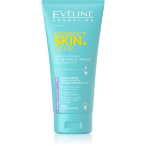 Eveline Cosmetics Perfect Skin .acne gel de curatare profunda pentru ten acneic 150 ml-Țena
