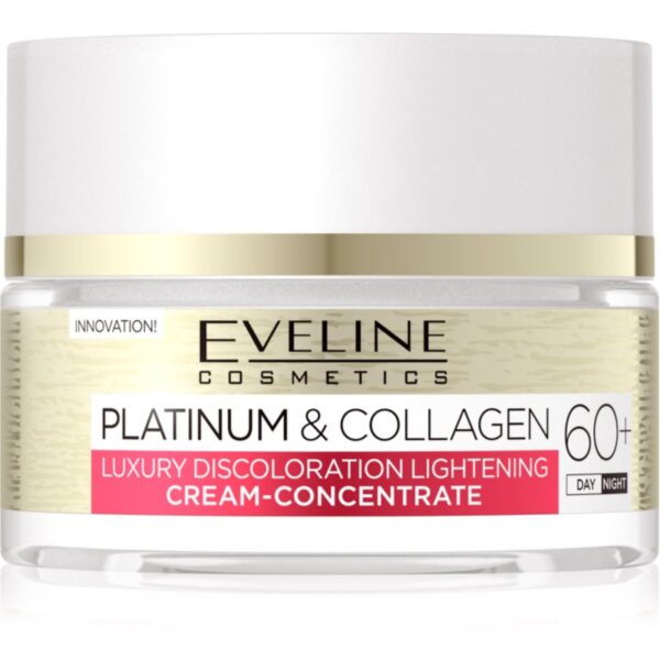 Eveline Cosmetics Platinum & Collagen crema anti-rid de zi si de noapte 60+ 50 ml-Țena