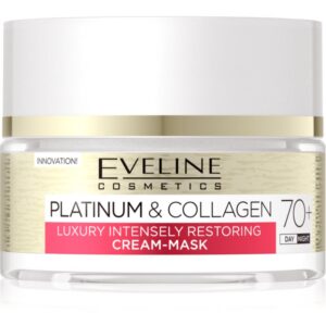 Eveline Cosmetics Platinum & Collagen cremă-mască pentru regenerare 70+ 50 ml-Țena