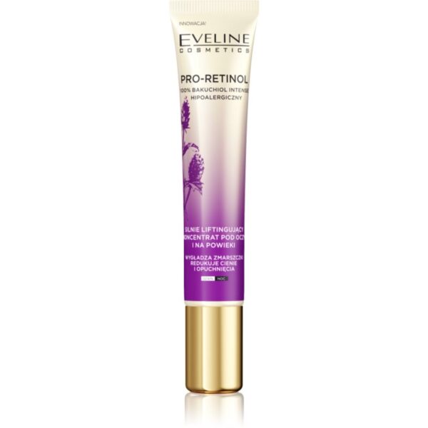 Eveline Cosmetics Pro-Retinol 100% Bakuchiol Intense cremă iluminatoare cu efect lifting zona ochilor 20 ml-ro