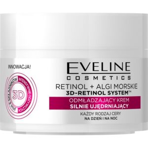 Eveline Cosmetics Retinol + Sea Algae cremă pentru netezirea și strălucirea pielii cu retinol 50 ml-ro