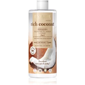 Eveline Cosmetics Rich Coconut apă micelară și tonic 2 in 1 500 ml-Țena