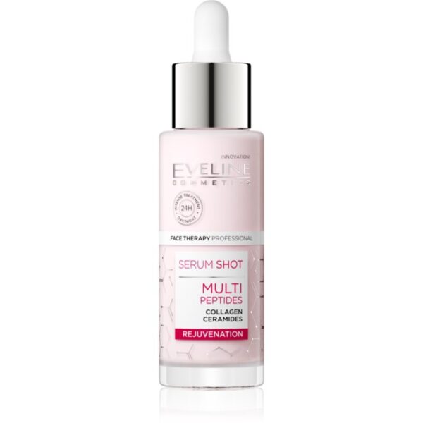Eveline Cosmetics Serum Shot Multi Peptides ser facial de intinerire cu colagen 30 ml-Țena