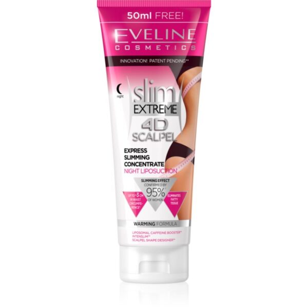 Eveline Cosmetics Slim Extreme 4D Scalpel ser de noapte super concentrat cu efect de încălzire 250 ml-ro