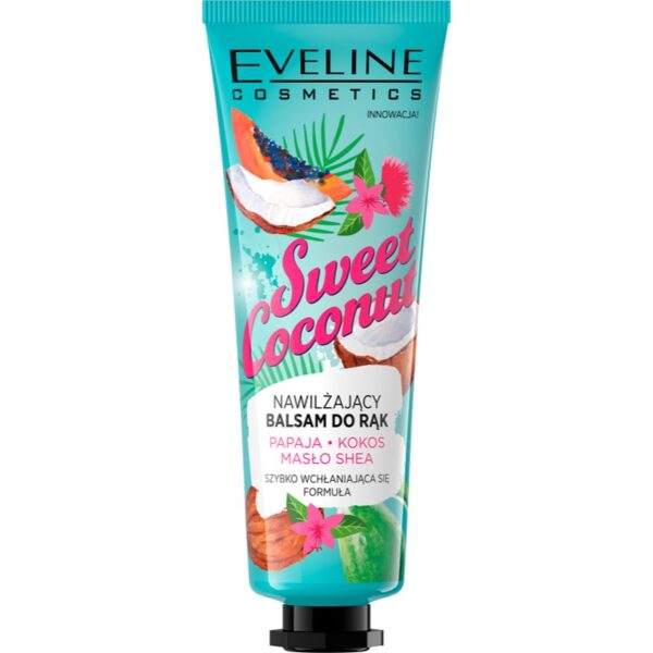 Eveline Cosmetics Sweet Coconut balsam nutritiv pentru mâini 50 ml-ro